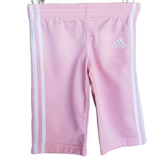 Adidas Girls Sweatpants Pink 2 Piece Track Set Jacket & Pants Set 6M NWOT - Picture 5 of 7